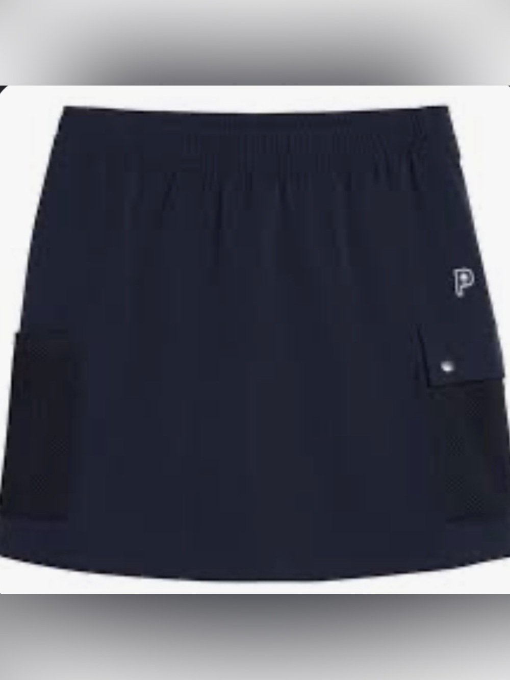 Puma PTC cargo skirt Navy Women's Athletic Golf Skirt Side Pocket size M-NWT